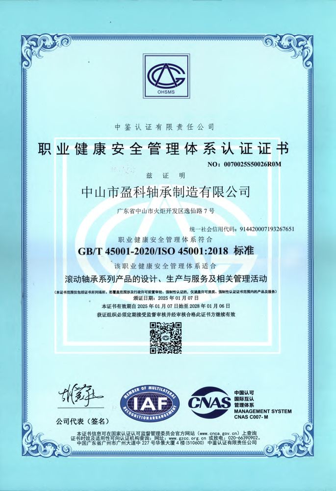 ISO 45001 Occupational Health & Safety